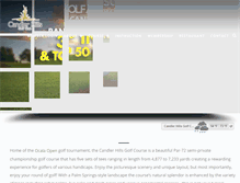 Tablet Screenshot of candlerhillsgolfclub.com